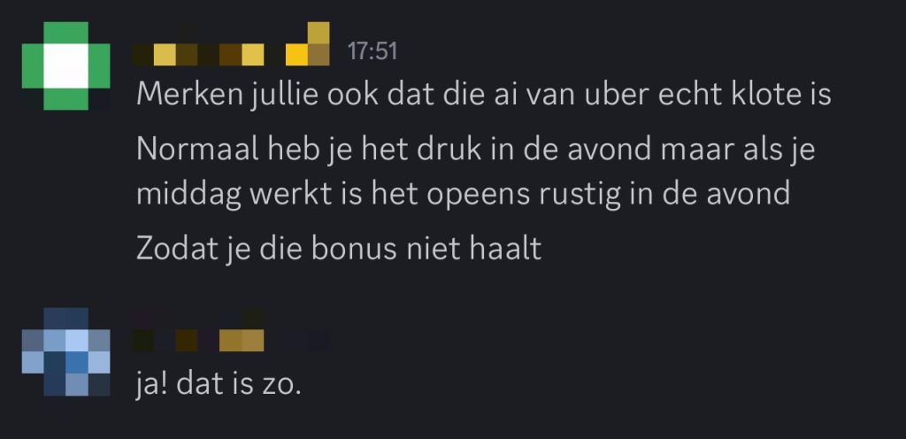 Delivery workers share their frustrations about the new ai system at ubereats in 2025.